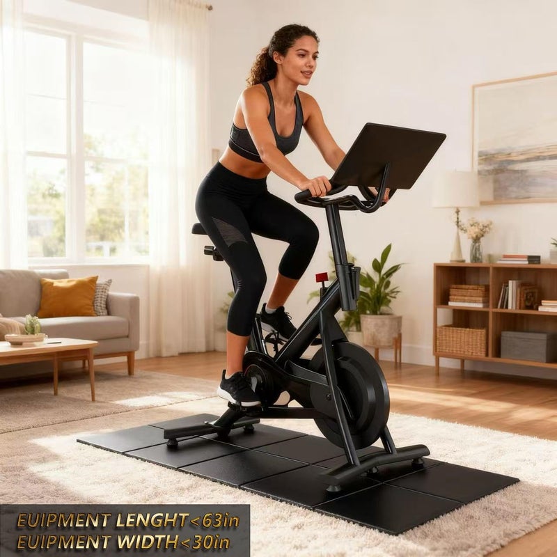 ABBER Foldable Treadmill Walking Pad Mat for Carpet Floors,67" x 30" 6mm Thick Treadmill Mat for Hardwood Floor,Indoor Exercise Stationary Bike,Elipitial, Gym Equipment, Noise Shock Absorption - Image 3